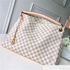 Louis Vuitton Artsy MM Top Handle Bag in Damier Azur Canvas N41174 2018 (KIKI-9042014)