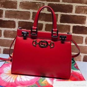 Gucci Zumi Grainy Leather Small Top Handle Bag ‎569712 Red 2019 (DLH-9041837)