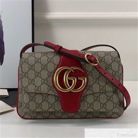 Gucci Arli GG Small Shoulder Bag 550129 Red 2019 (DLH-9041838)