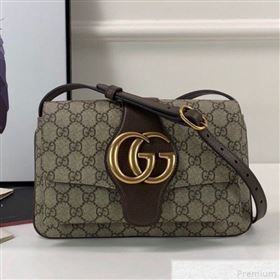 Gucci Arli GG Small Shoulder Bag 550129 Coffee 2019 (DLH-9041840)