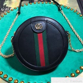 Gucci Ophidia Mini Round Shoulder Bag ‎550618 Black 2019 (BLWX-9041846)