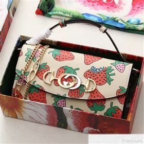 Gucci Zumi Strawberry Print Mini Bag 564718 2019 (JM-9041847)