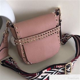 Valentino Rockstud Rolling Sandle Shoulder Bag Pink 2019 (JJ3-9041916)