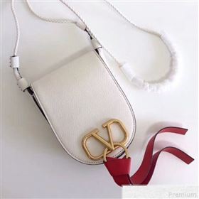 Valentino Small VRING Crossbody Bag White 2019 (JJ3-9041923)