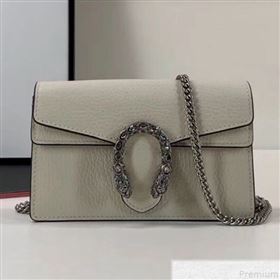 Gucci Dionysus Leather Super Mini Bag 476432 White   (LX-9050608)