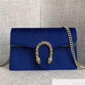 Gucci Dionysus Velvet Super Mini Bag 476432 Blue (SLP-9050610)