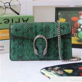 Gucci Dionysus Super Mini Snakeskin Bag 476432 Green 2019 (XYS-9050613)