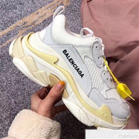 Balenciaga Triple S Sneakers White/Light Grey/Light Yellow (GD1054-9050802)