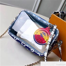 Louis Vuitton Beach Pouch in Monogram Canvas and PVC M67611 Blue 2019 (KD-9043042)