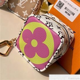 Louis Vuitton Giant Monogram Cube Coin Purse M67669 Yellow/Purple (KD-9043044)