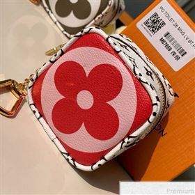 Louis Vuitton Giant Monogram Cube Coin Purse M67669 Pink/Red (KD-9043045)