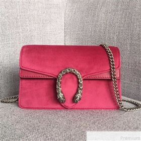 Gucci Dionysus Velvet Super Mini Bag 476432 Pink (SLP-9050609)