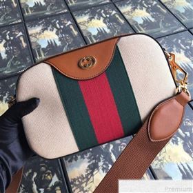 Gucci Beige Vintage Canvas Camera Shoulder Bag 575073 2019 (DLH-9050726)