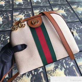 Gucci Beige Vintage Canvas Ophidia Small Shoulder Bag ‎499621 2019 (DLH-9050727)