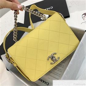 Chanel Quilted Flap Bag AS0574 Yellow 2019 (YD-9043010)