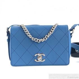 Chanel Quilted Flap Bag AS0574 Blue 2019 (YD-9043008)