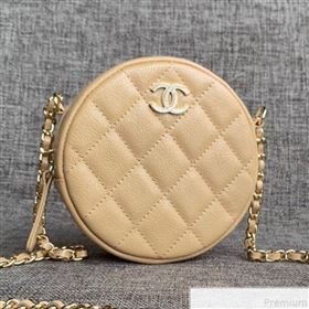 Chanel Iridescent Round Classic Clutch with Chain AP0366 Beige 2019 (SSZ-9050919)