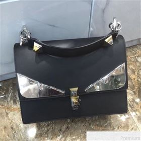 Fendi Bag Bugs Kan I Medium Top Handle Bag Black/Silver 2019 (AFEI-9051007)