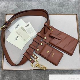 Fendi Multi-accessory Pocket Belt Bag Brown 2019 (AFEI-9051017)