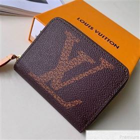 Louis Vuitton Giant Monogram Zippy Coin Purse M67690 Coffee (KD-9050847)