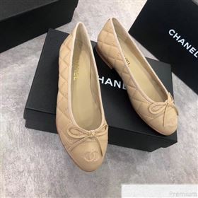 Chanel Quilting Lambskin Leather Ballerinas Nude 2019 (DLY-9050186)