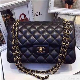 Chanel Lambskin Classic Jumbo Flap Bag Black 2019 TOP(GHW) (AW-9050151)