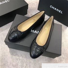 Chanel Lambskin Leather Ballerinas Black 2019 (DLY-9050174)