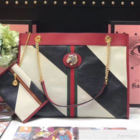 Gucci Stripes Rajah Large Tote 537219 Multicolor 2019 (JIANM-9051701)