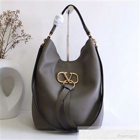 Valentino VRING Hobo Shoulder Bag Grey 2019 (JJ3-9051120)