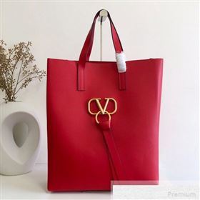 Valentino Long VRING Shopping Tote Red 2019 (JJ3-9051130)