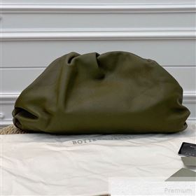 Bottega Veneta Large The Pouch Oversize Clutch in Soft Folded Leather Green 2019 (WEIP-9051313)