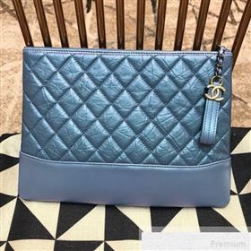 Chanel Quilted Iridescent Gabrielle Pouch Blue 2019 (JDH-9051326)
