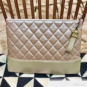 Chanel Quilted Iridescent Gabrielle Pouch Light Pink 2019 (JDH-9051327)