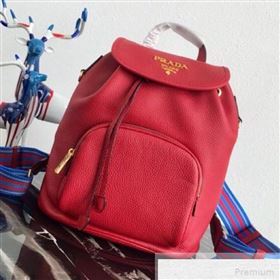 Prada Leather Backpack 1BZ035 Red 2019 (PYZ-9051105)