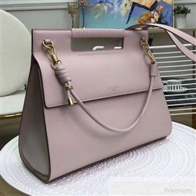 Givenchy Large Whip Top Handle Bag in Smooth Leather Pink 2019 (2B082-9051445)