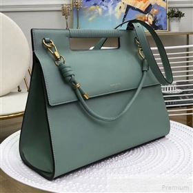 Givenchy Large Whip Top Handle Bag in Smooth Leather Green 2019 (2B082-9051447)