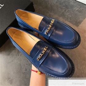 Chanel x Pharrell Flat Loafers Blue 2019 (EM-9051463)