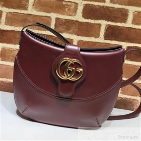 Gucci Arli Medium Shoulder Bag 568857 Burgundy 2019 (DLH-9051349)