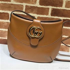 Gucci Arli Medium Shoulder Bag 568857 Brown 2019 (DLH-9051348)