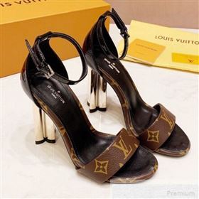 Louis Vuitton Silhouette Monogram Flower Shaped Heel Sandals Monogram 2019 (1050-9051538)