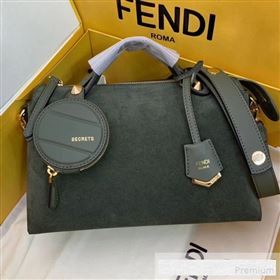 Fendi Suede By The Way Regular Boston Bag Green 2019 (AFEI-9061129)