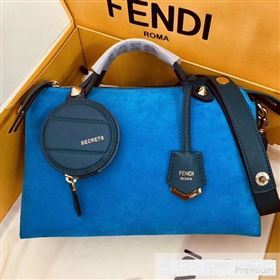 Fendi Suede By The Way Regular Boston Bag Blue 2019 (AFEI-9061130)