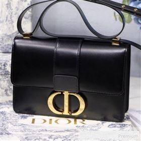 Dior 30 Montaigne CD Flap Bag in Smooth Black Calfskin 2019 (BINF-9061134)