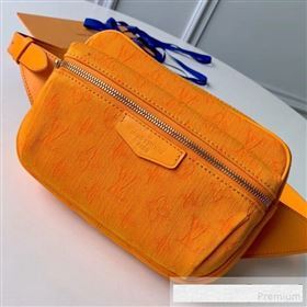 Louis Vuitton Monogram Denim Outdoor Bumbag/Belt Bag M44623 Ocher Yellow 2019 (KD-9061006)