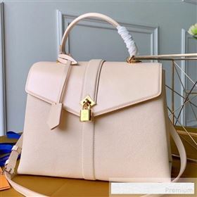 Louis Vuitton Padlock Rose des Vents MM Top Handle Bag M53815 Cream White 2019 (KD-9061013)
