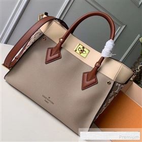 Louis Vuitton Monogram Tufting On My Side Tote Bag M53825 Gray 2019 (KD-9061015)