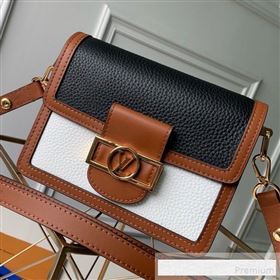 Louis Vuitton LV Lock Mini Dauphine Shoulder Bag M53806 Black/White 2019 (KD-9061022)