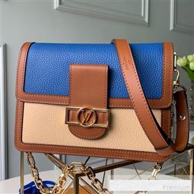 Louis Vuitton LV Lock Dauphine MM Shoulder Bag M53830 Blue/Beige 2019 (KD-9061021)