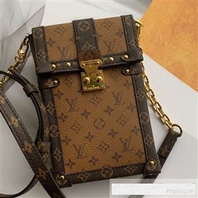 Louis Vuitton Trunk Vertical Chain Shoulder Bag Monogram Reverse Canvas M67873 2019 (KD-9061026)