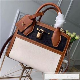 Louis Vuitton City Steamer Mini Top Handle Bag M55099 Black/White 2019 (FANG-9061029)